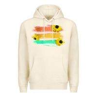 Sandshell Colored Triple Sunflower Brush Strokes Premium Hoodie - Bettercallsaul