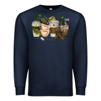 Navy coffee cups army Premium Sweatshirt - texasbilliewilder