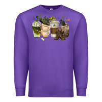 Purple coffee cups army Premium Sweatshirt - texasbilliewilder