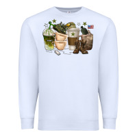 White coffee cups army Premium Sweatshirt - texasbilliewilder