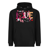 Love Nurse Valentines Day Heavyweight Hoodie | Teevron