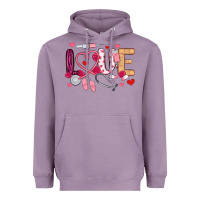 Lavender love nurse valentines day Heavyweight Hoodie - MaliasSmallBusiness