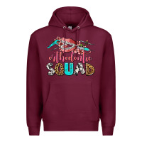 Burgundy orthodontic squad Premium Hoodie - AdoDesignShop