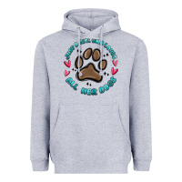 Heather Grey just a girl who loves all her dogs Heavyweight Hoodie - MaliasSmallBusiness