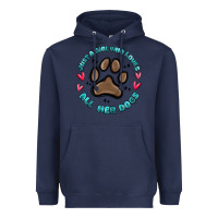 Navy just a girl who loves all her dogs Heavyweight Hoodie - MaliasSmallBusiness