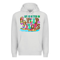 Dove Grey life is better in flip flops Premium Hoodie - AdoDesignShop