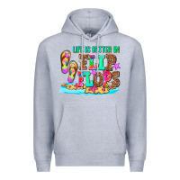 Heather Grey life is better in flip flops Premium Hoodie - AdoDesignShop