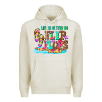 Oatmeal Heather life is better in flip flops Premium Hoodie - AdoDesignShop