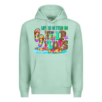 Seafoam life is better in flip flops Premium Hoodie - AdoDesignShop