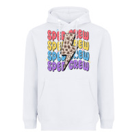 White sped crew Heavyweight Hoodie - MaliasSmallBusiness