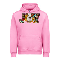 Fuchsia Pink christmas joy Urban Hoodie - JahusDesignShop