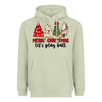 Matcha merry christmas let s play ball baseball Heavyweight Hoodie - MaliasSmallBusiness