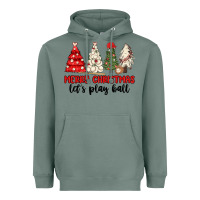 Sage merry christmas let s play ball baseball Heavyweight Hoodie - MaliasSmallBusiness