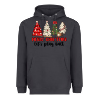 Smoke merry christmas let s play ball baseball Heavyweight Hoodie - MaliasSmallBusiness