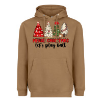Toasted Coconut merry christmas let s play ball baseball Heavyweight Hoodie - MaliasSmallBusiness