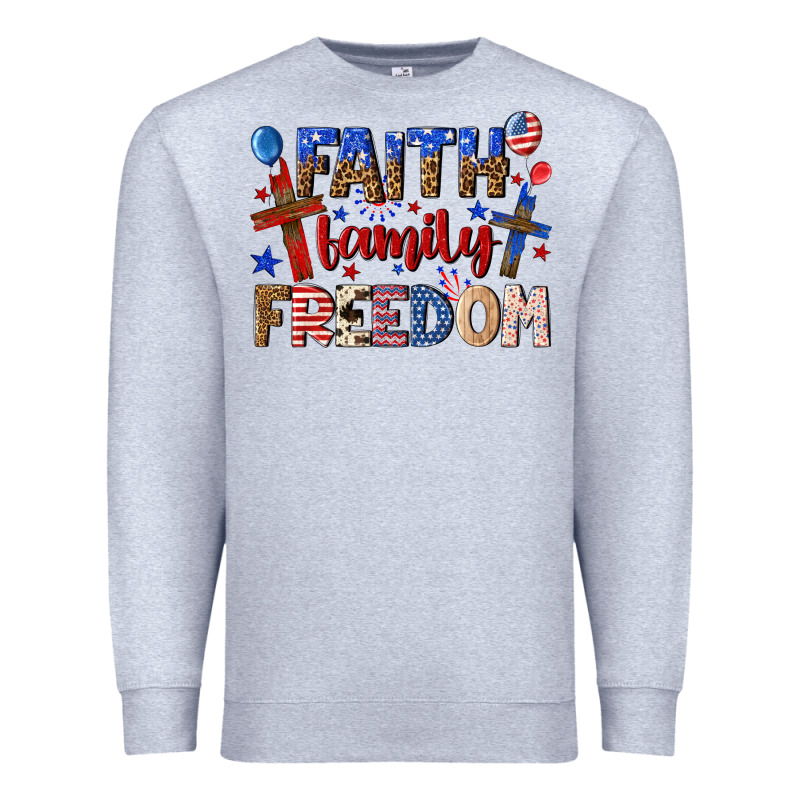 Faith Family Freedom Premium Sweatshirt by texasbilliewilder | Teevron