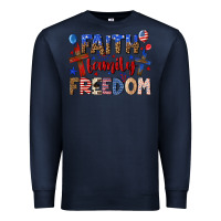 Navy faith family freedom Premium Sweatshirt - texasbilliewilder