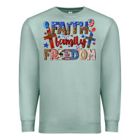 Seafoam faith family freedom Premium Sweatshirt - texasbilliewilder