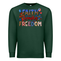 Sports Green faith family freedom Premium Sweatshirt - texasbilliewilder