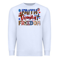 White faith family freedom Premium Sweatshirt - texasbilliewilder