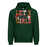Forest Green let's do this girls baseball Urban Hoodie - Jasminsmagicworld
