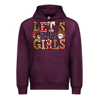 Mauve Wine let's do this girls baseball Urban Hoodie - Jasminsmagicworld