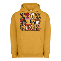 Pigment Peanut Butter let's do this girls baseball Urban Hoodie - Jasminsmagicworld