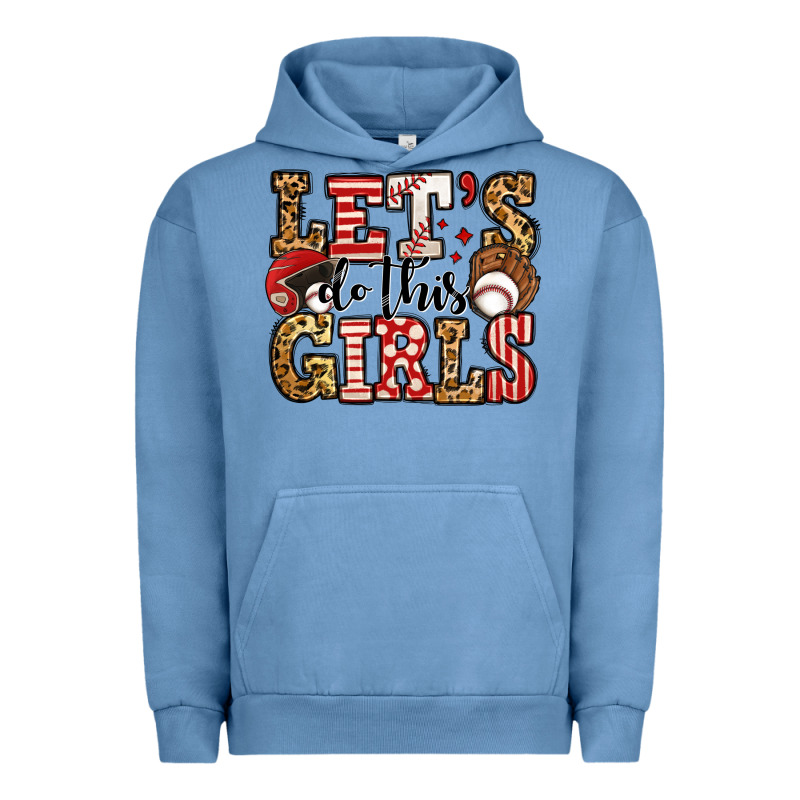 Let's Do This Girls Baseball Urban Hoodie by Jasminsmagicworld | Teevron
