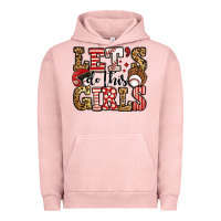 Pigment Salmon let's do this girls baseball Urban Hoodie - Jasminsmagicworld