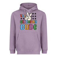 Lavender the birthday dude Heavyweight Hoodie - MaliasSmallBusiness