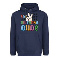 Navy the birthday dude Heavyweight Hoodie - MaliasSmallBusiness