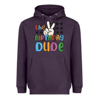 Plum the birthday dude Heavyweight Hoodie - MaliasSmallBusiness