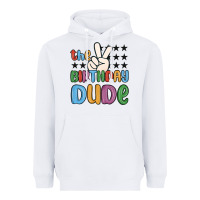 White the birthday dude Heavyweight Hoodie - MaliasSmallBusiness