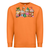 Carrot pink gingerbread coffee cups Premium Sweatshirt - Zillion Design Studio