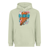 Matcha nurse lightning bolt Heavyweight Hoodie - MaliasSmallBusiness