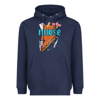 Navy nurse lightning bolt Heavyweight Hoodie - MaliasSmallBusiness