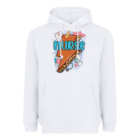 White nurse lightning bolt Heavyweight Hoodie - MaliasSmallBusiness