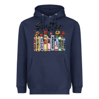 Navy swiftea books Heavyweight Hoodie - MaliasSmallBusiness