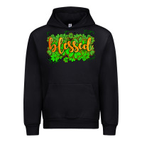 Black blessed with  shamrocks Urban Hoodie - AdoDesignShop
