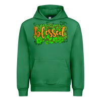 Emerald blessed with  shamrocks Urban Hoodie - AdoDesignShop
