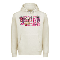 Oatmeal Heather breast cancer teacher Premium Hoodie - Artiststas