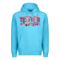 Ocean Blue breast cancer teacher Premium Hoodie - Artiststas