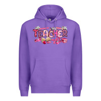 Purple breast cancer teacher Premium Hoodie - Artiststas