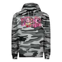 Slate Camo breast cancer teacher Premium Hoodie - Artiststas