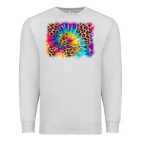 Dove Grey leopard tie dye background Premium Sweatshirt - Zillion Design Studio