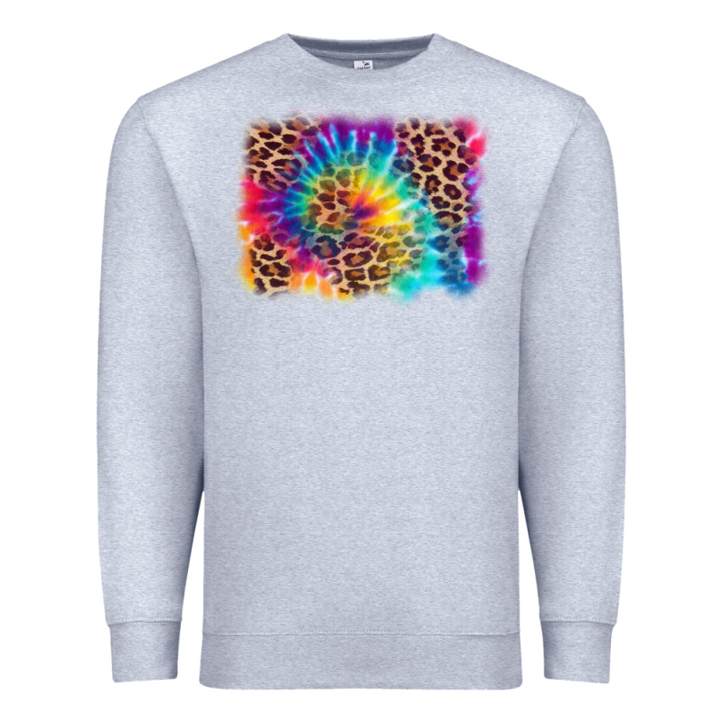 Leopard Tie Dye Background Premium Sweatshirt by Zillion Design Studio | Teevron