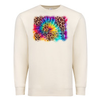 Sandshell leopard tie dye background Premium Sweatshirt - Zillion Design Studio