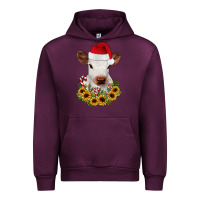 Mauve Wine calf sunflower christmas Urban Hoodie - JahusDesignShop