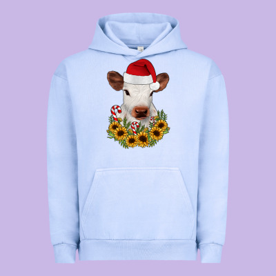 Calf Sunflower Christmas Urban Hoodie Designed By Jahusdesignshop