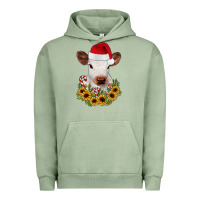 Pigment Oil Green calf sunflower christmas Urban Hoodie - JahusDesignShop
